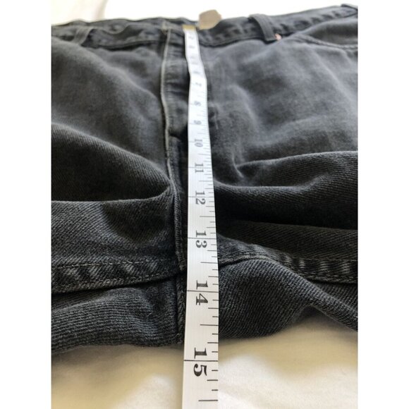 Vintage Levis Men's 550 Relaxed Fit Jeans W42 L30 Black Canada Red Tab Y2k 2001 - Picture 10 of 11